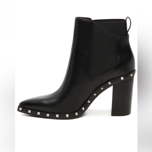 Charles David Shoes - Charles David Dodger Bootie Black Studded Ankle Boots Sz 6.5 preloved